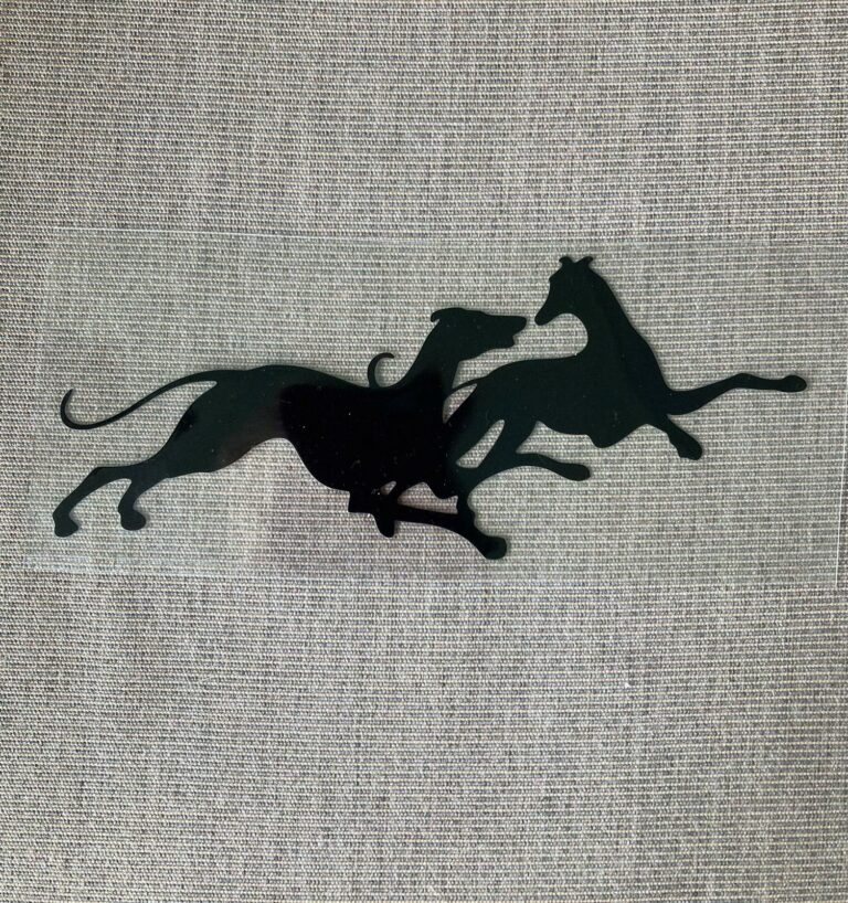 Autocollant galgo noirs