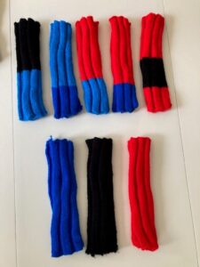 Snood cache oreilles tricoté noir bleu turquoise rouge lévriers galgos podencos