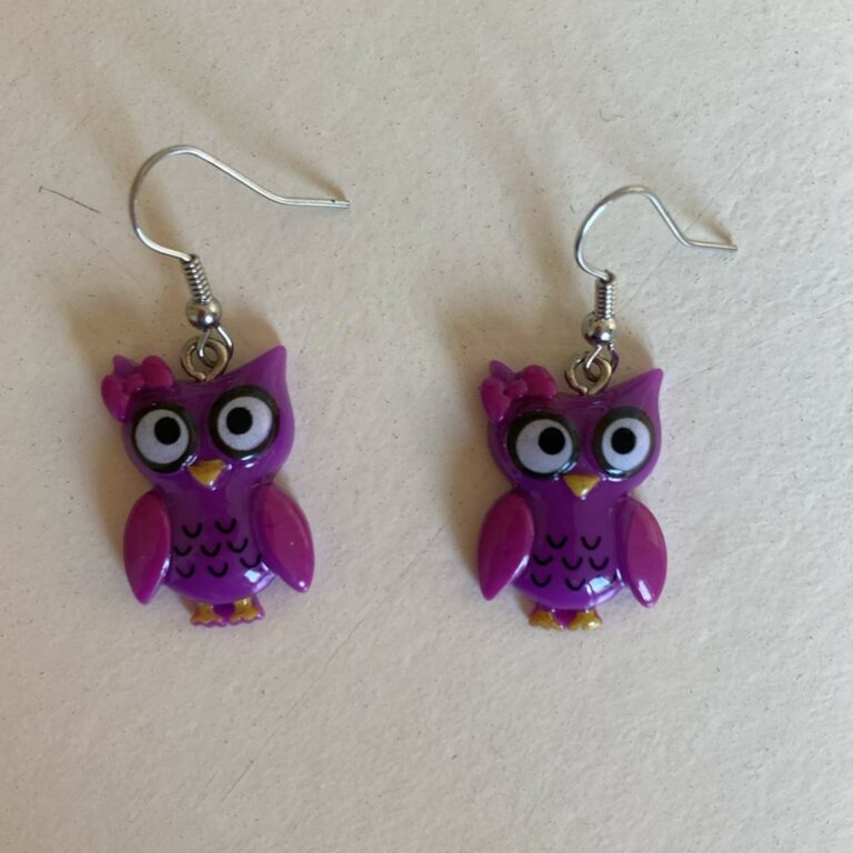 Boucles d’oreilles chouettes