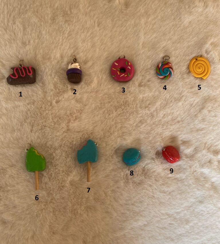 Pendentifs gourmands en pâte FIMO
